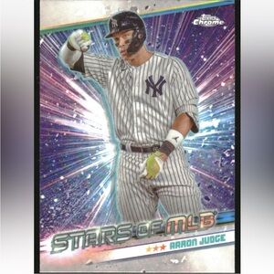 Aaron Judge 2024 Topps Chrome New York Yankees MLB Insert Baseball Card